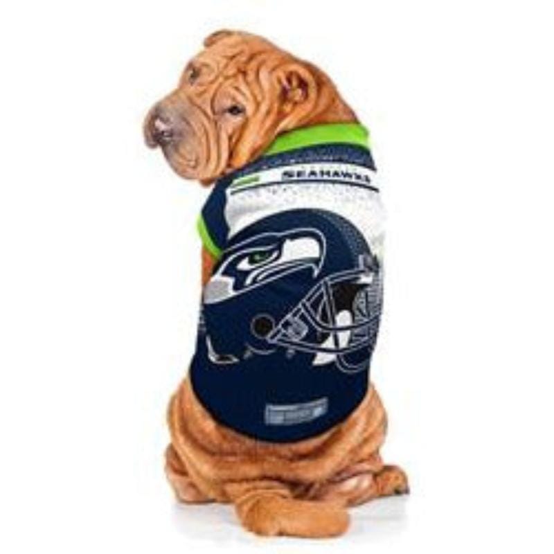 Barker's Bowtique Athletic Wear Seahawks Performance Dog Tee