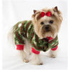Barker's Bowtique Pajamas Fuzzy Snowflake Green Warm Pet Jumper