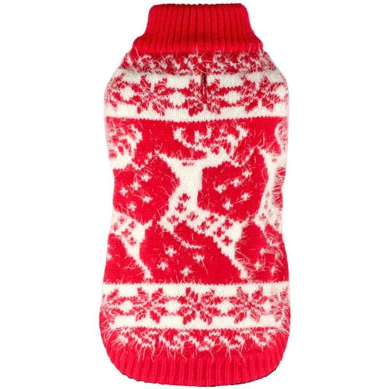 Barker's Bowtique Sweaters M Feathersoft Reindeer Pet Sweater - Available only in Size M