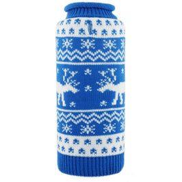The Worthy Dog Sweaters MD Reindeer Roll Neck Dog Sweater - Only Available in M and XL sizes