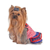 Barker's Bowtique Dresses XS Striped Ruffle Pet Dress