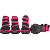 PET LIFE Shoes Pet Life Performance Coned Premium Stretch Supportive Dog Shoes-Blk/Pink