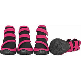 PET LIFE Shoes Pet Life Performance Coned Premium Stretch Supportive Dog Shoes-Blk/Pink