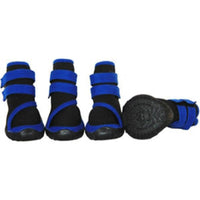 PET LIFE Shoes Pet Life Performance Coned Premium Stretch Supportive Dog Shoes-Blk/Blue