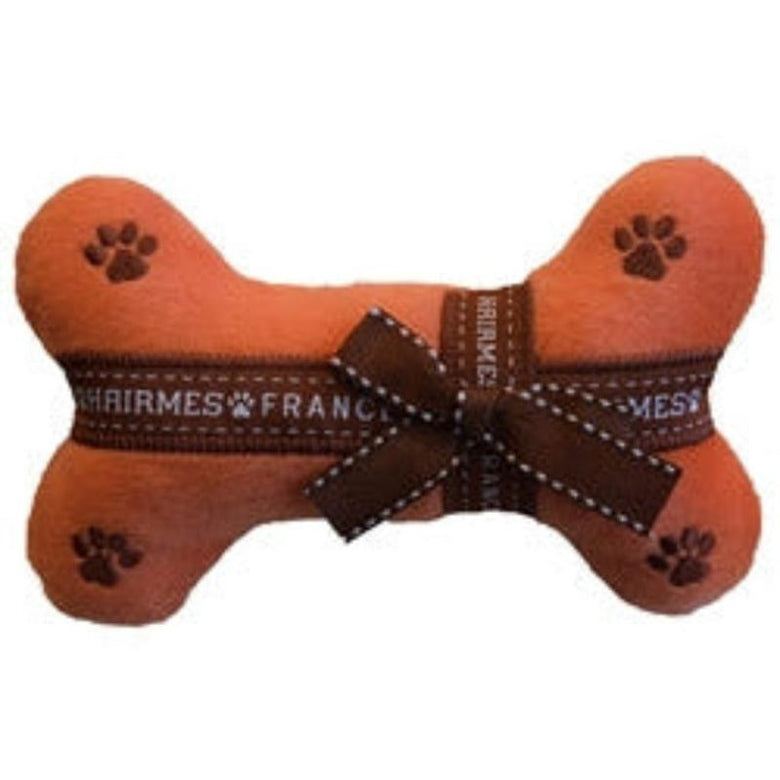 Dog Diggin Designs dog toys Hairmes Bone Plush Squeak Dog Toy