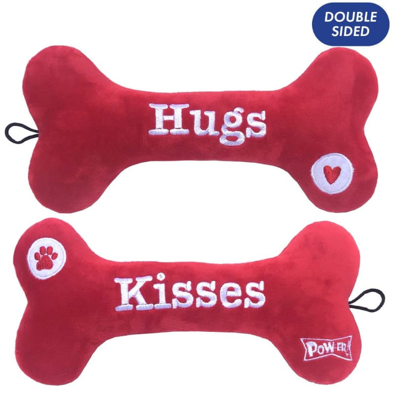 Huxley & Kent dog toys S Hugs & Kisses Bone Plush Squeak Dog Toy (Double Sided) - 2 Sizes