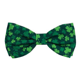 Huxley & Kent Bow Ties SM Lucky Shamrock Green Bow Pet Tie - Size Sm