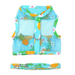 Doggie Design, Inc Harnesses XS Cool Mesh Dog Harness with Leash - Pineapple Luau