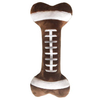 Huxley & Kent dog toys S Football Bone Plush Squeak Dog Toy - 2 Sizes