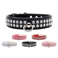 Mirage Pet Products Collars 10" / Blk Patent Jewel Collar