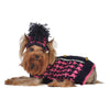 Barker's Bowtique Sweaters 8 Houndstooth Hot Pink/ Blk Pet Sweater w/Hat