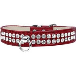 Mirage Pet Products Collars Rhinestone Designer Croc Dog Collar
