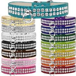 Mirage Pet Products Collars 14" / Cho Rhinestone Designer Croc Dog Collar