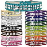 Mirage Pet Products Collars 14" / Cho Rhinestone Designer Croc Dog Collar