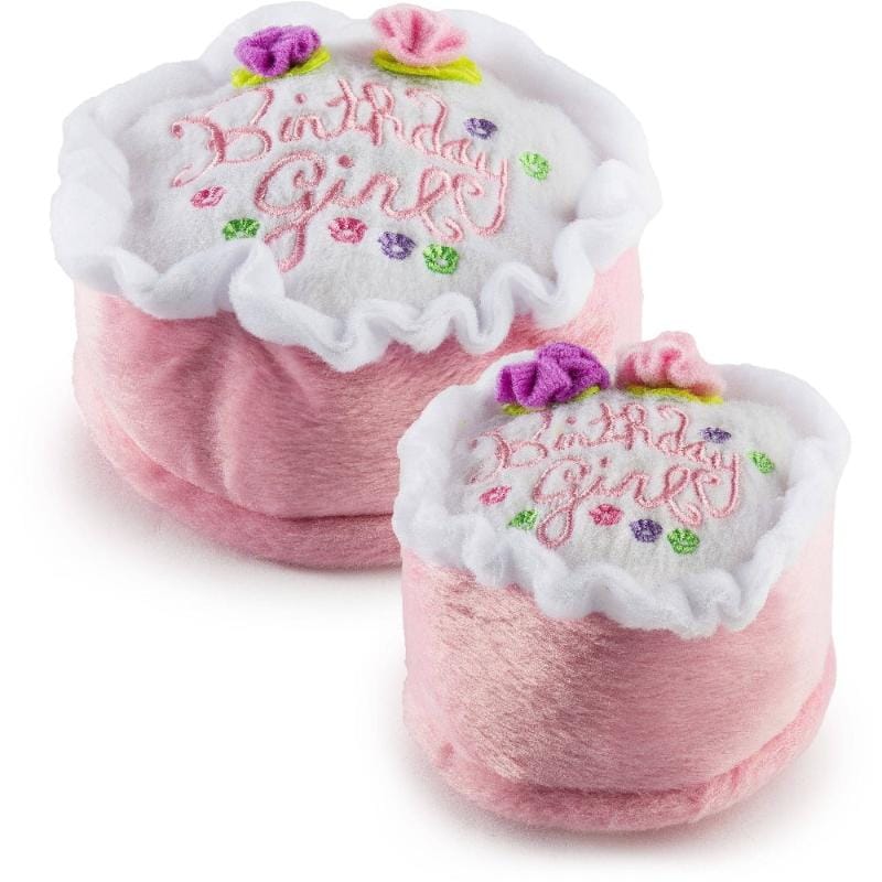 Haute Diggity Dog dog toys Sm Birthday Girl Cake Dog Toy - 2 Sizes