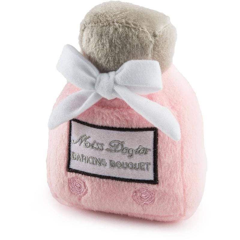 Haute Diggity Dog Toys Miss Dog-ior Pawfum Bottle Plush Squeak Dog Toy