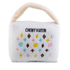 Haute Diggity Dog dog toys S White Chewy Handbag Plush Squeak Dog Toy - 3 Sizes