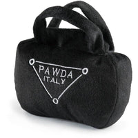 Haute Diggity Dog dog toys S Pawda Black Handbag Plush Squeak Dog Toy
