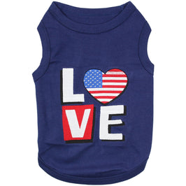 Parisian Pet Tee's XXS LOVE USA Pet Tee