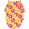 Doggie Design, Inc Collared Shirts 2XS Hawaiian Citrus Slices Colorful Camp Dog Shirt