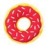 Zippypaws dog toys Holiday Cherry Red Donutz Sprinkles Squeaky Dog Toy