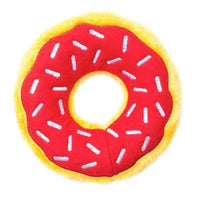 Zippypaws dog toys Holiday Cherry Red Donutz Sprinkles Squeaky Dog Toy