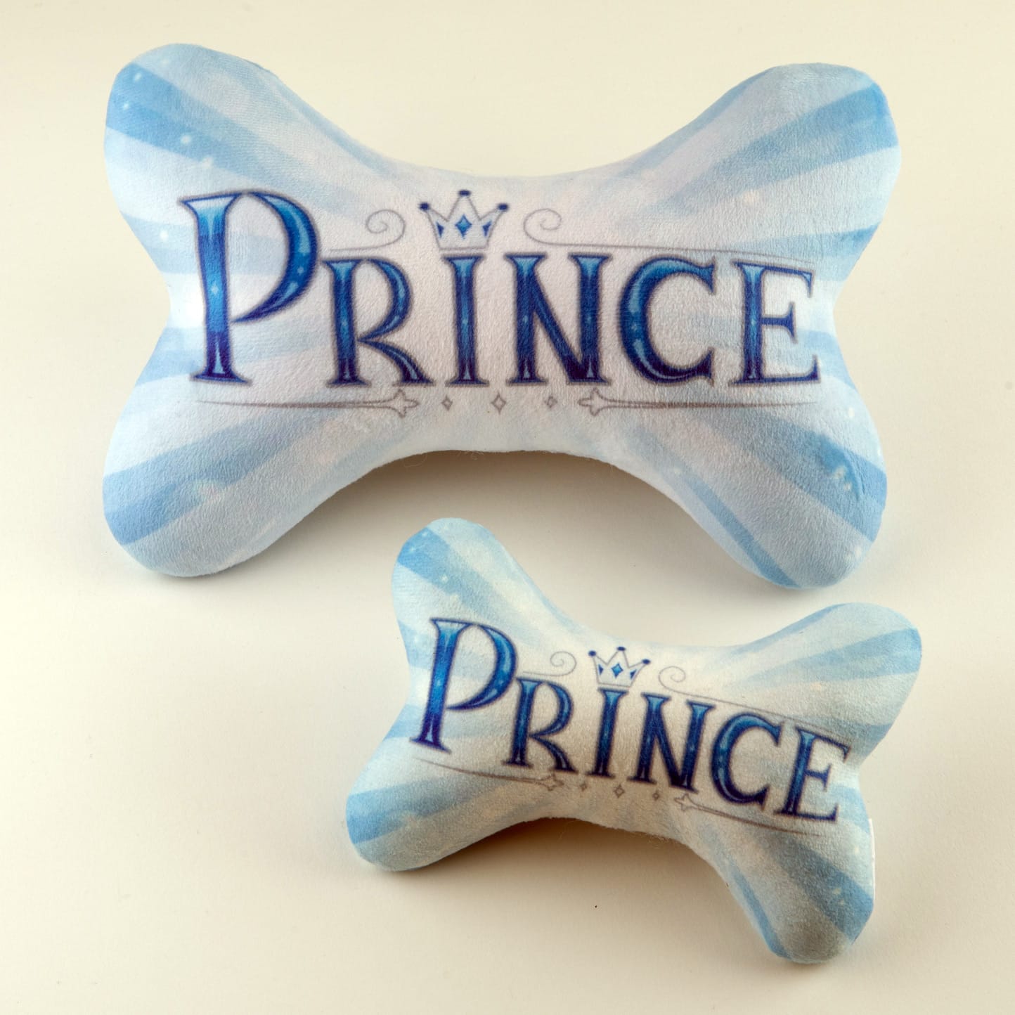 Barker's Bowtique Toys S Prince Plush Squeaker Bone Dog Toy
