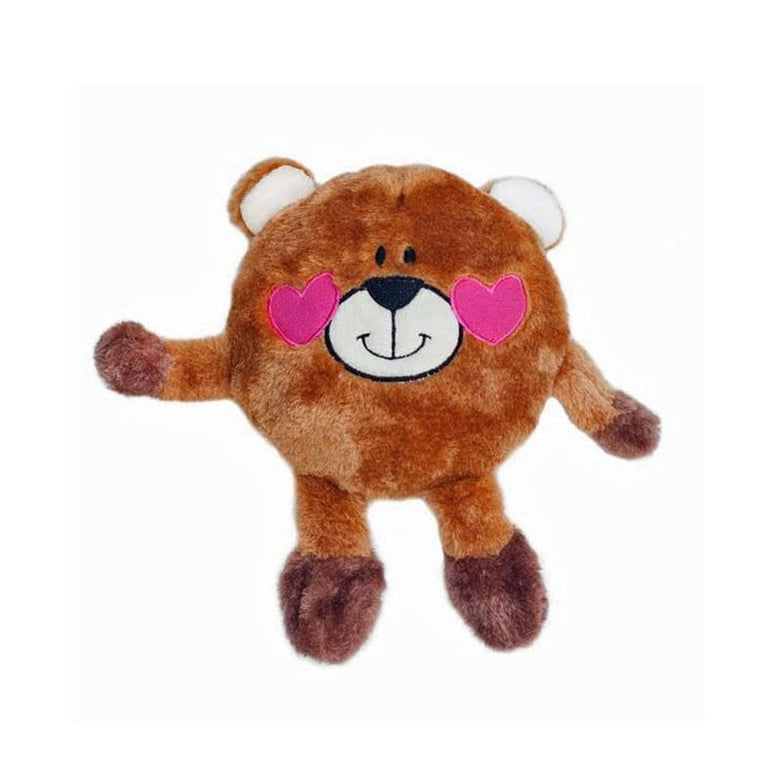 Zippypaws dog toys Brainey Bear in Love Plush Squeak Dog Toy