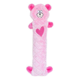 Zippypaws dog toys Jigglerz Pink Heart Bear Plush Squeak Dog Toy