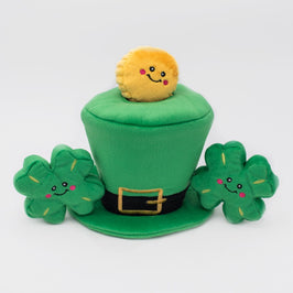 Zippypaws Toys St. Patrick's Leprechaun Hat Burrow Dog Toy