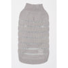 Barker's Bowtique Sweaters XS Metallic Stripe Pet Sweater - Silver