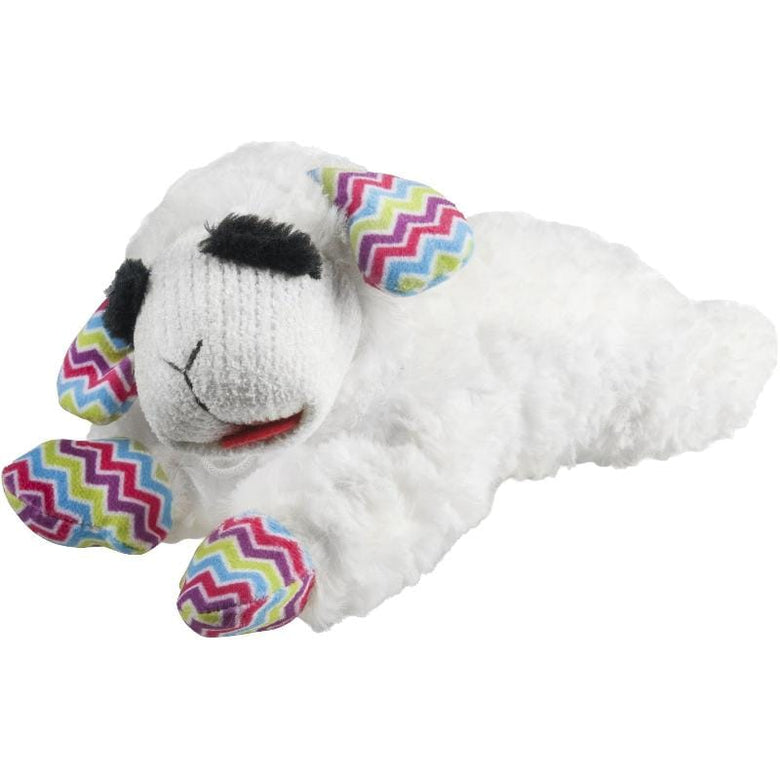 Multipet dog toys Spring Lamb Chop Plush Squeak Dog Toy - 10.5"