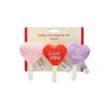 Pearhead, Inc. dog toys Valentine's Conversation Hearts Plush Squeaky Dog Toy Set - 3Pk