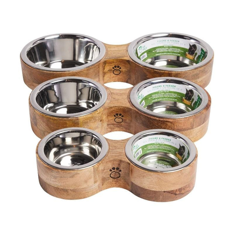 GF Pet Bowls FIGURE-8 Feeder Dog bowls