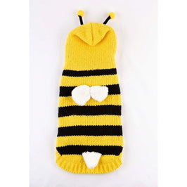 Barkers Bowtique Halloween XS Chenille Bumble Bee Yellow Dog Sweater