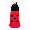 Barker's Bowtique Halloween XS Chenille Red Lady Bug Dog Sweater