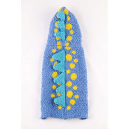 Barker's Bowtique - Home to Hip Doggie & Max's Closet Halloween XS Chenille Blue Dinosaur Hoodie Dog Sweater