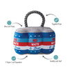 Pet Shop by Fringe Studio dog toys Star Spangled Plush Dog Toy