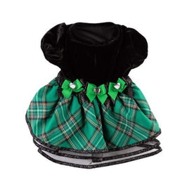Barker's Bowtique Dresses XS Green Tartan Plaid Holiday Dog Dress
