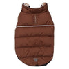 Barker's Bowtique Jackets XS Brown / Houndstooth Flex-Fit Reversible Puffer Pet Coat