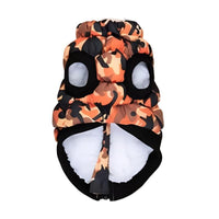 Barker's Bowtique Jackets-coats HD Crown Puffer Dog Vest Coat - Orange Camo