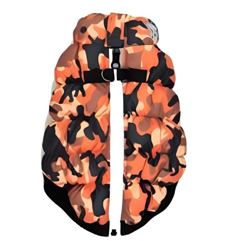 Barker's Bowtique Jackets-coats XS HD Crown Puffer Dog Vest Coat - Orange Camo