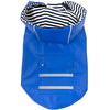 Doggie Design, Inc. Jackets-coats S Slicker Dog Raincoat w/Striped Lining - Cobalt Blue