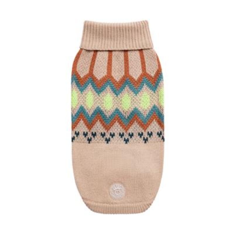 GF Pet Dog Apparel XS Heritage Sand Dog Sweater