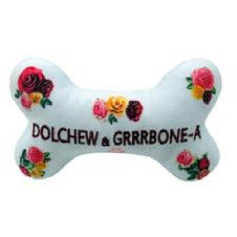Dog Diggin Designs dog toys Dolchew & Grrrbone Bone Plush Squeak Dog Toy