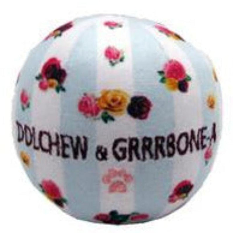 Dog Diggin Designs dog toys Dolchew & Grrrbone Ball Plush Squeak Dog Toy