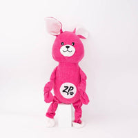 ZippyPaws dog toys Corduroy Cuddlerz Pink Bunny Plush Squeak Dog Toy