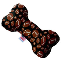Mirage Pet Products dog toys 6" Footballs Bone Plush Squeak Dog Toy - 3 Sizes
