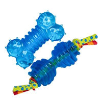Petstages dog toys Mini Orka Chew Pair Bone & Dumbbell Dog Toys - 2 Pack