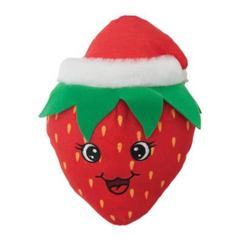 SnugArooz dog toys Berry Christmas Holiday Plush Squeak Dog Toy - 9"